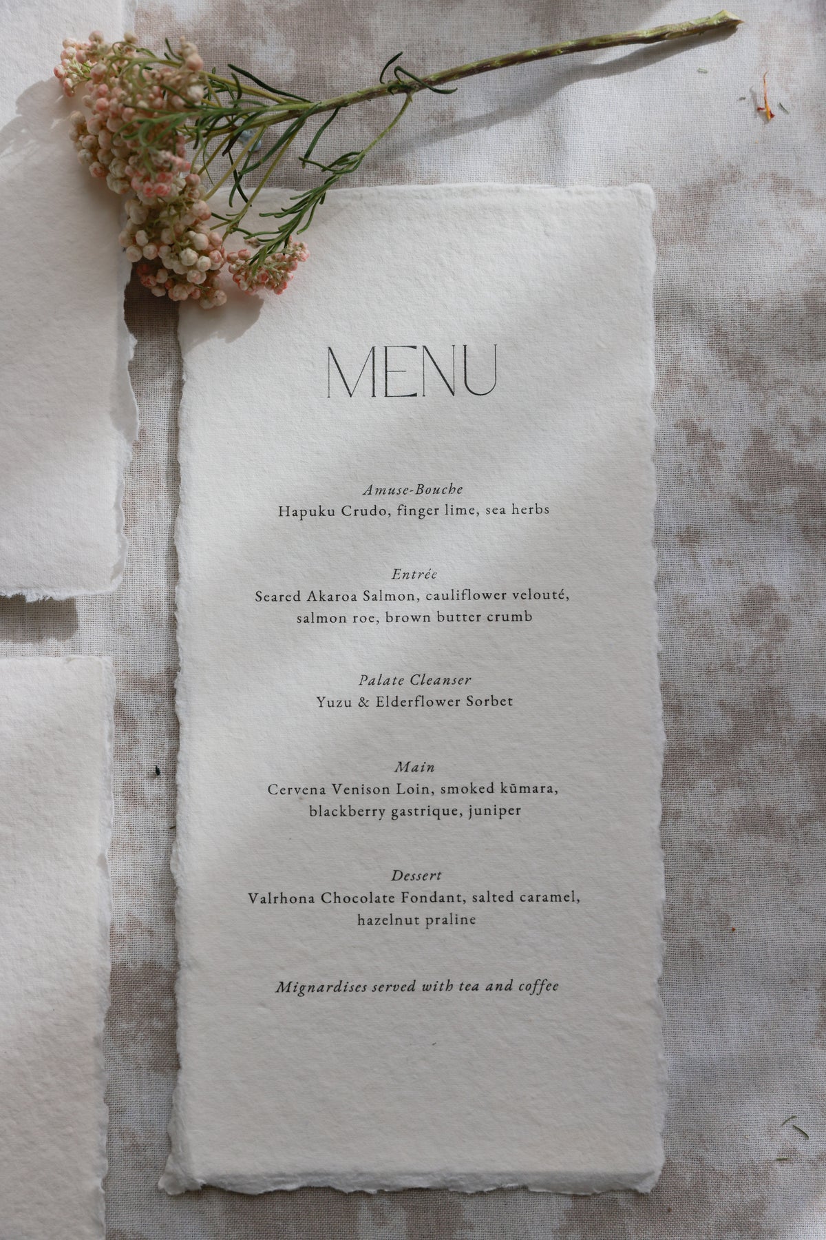 'Amelia' Handmade Paper Wedding Stationery Invitation Suite