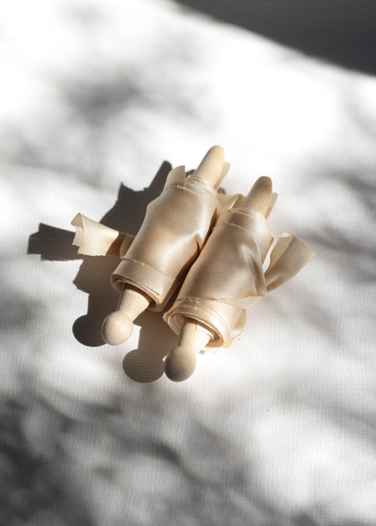 Champagne • Satin Silk Ribbon