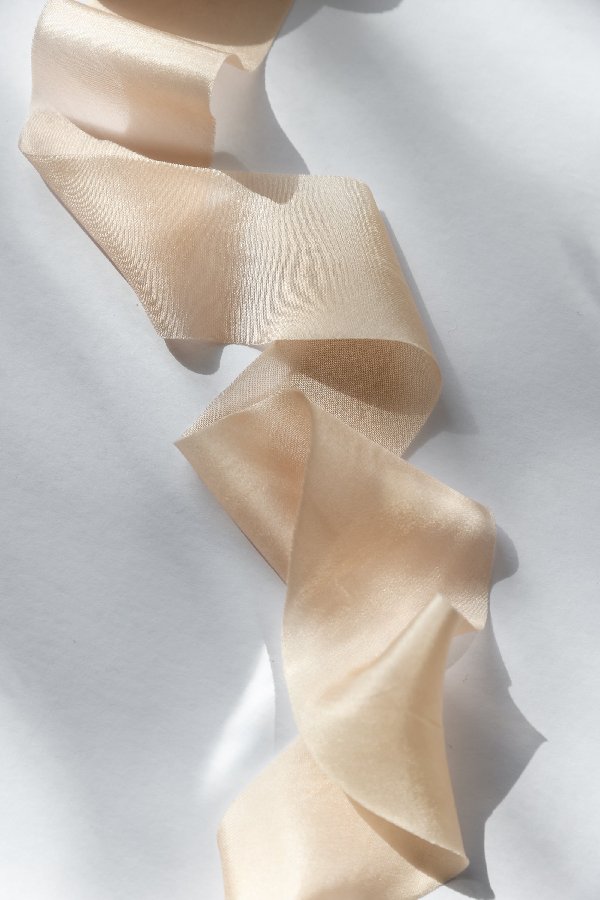 Nude Peach • Habotai Silk Ribbon