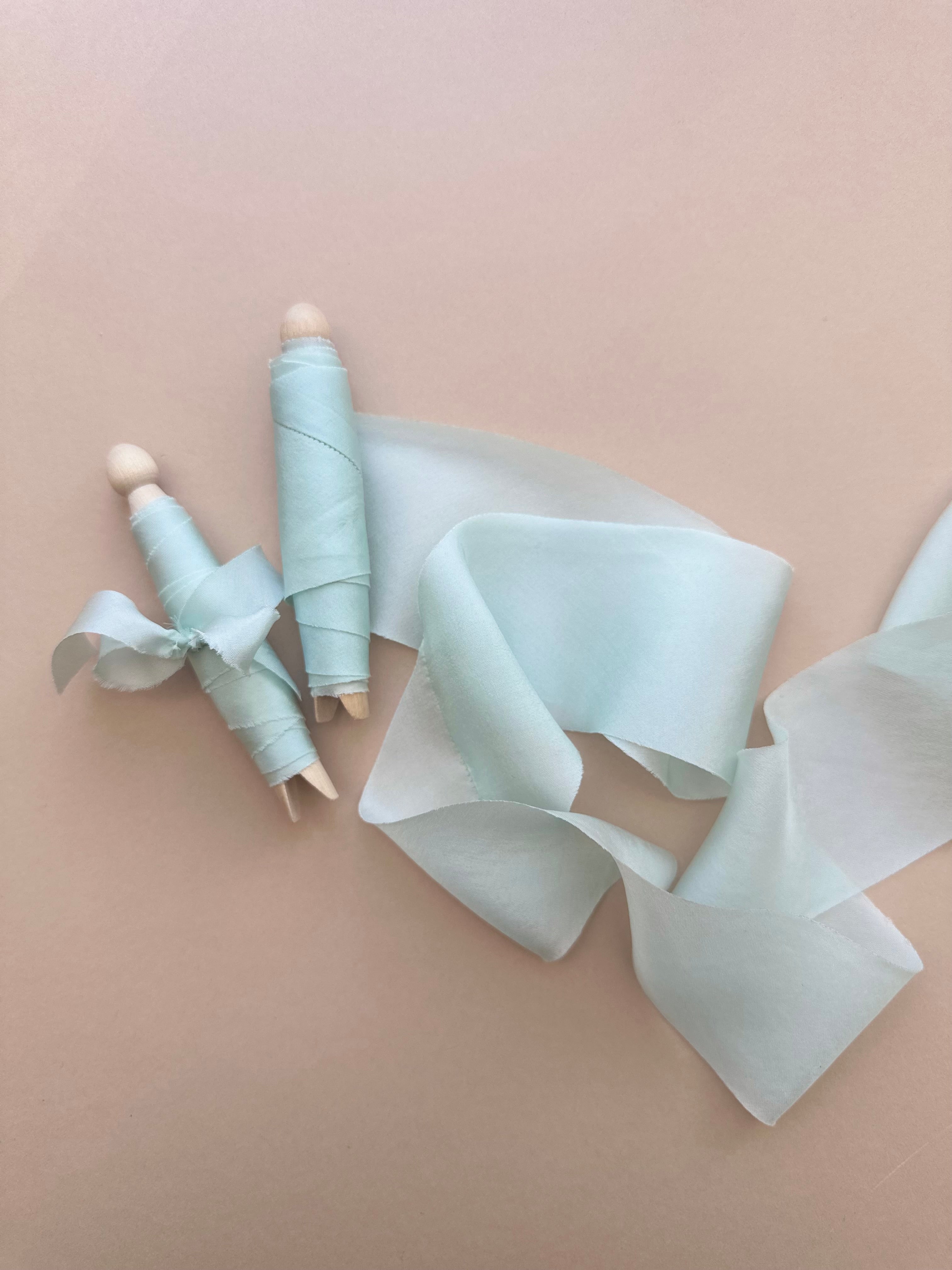 Light Mint Silk Ribbon