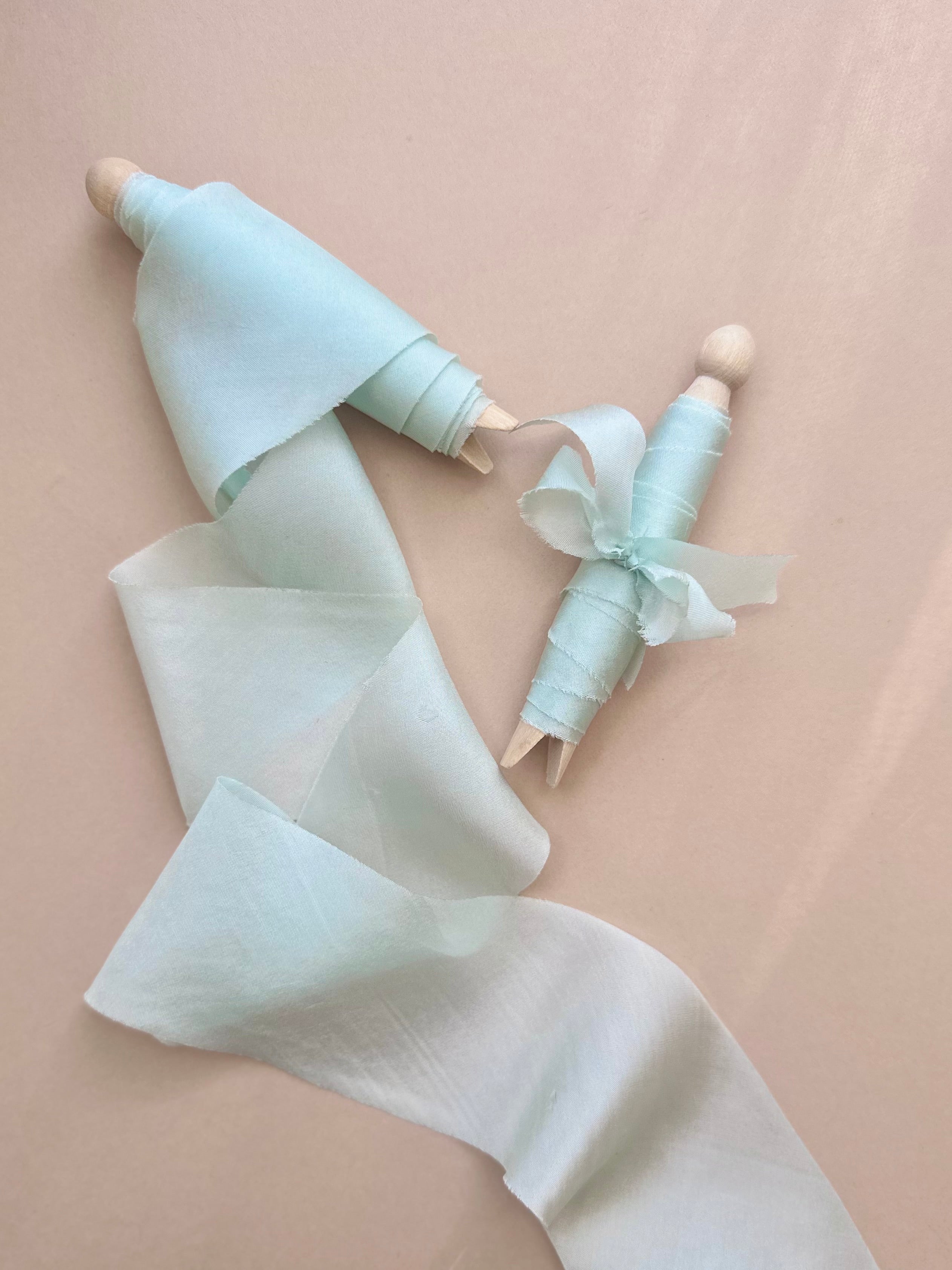 Light Mint Silk Ribbon