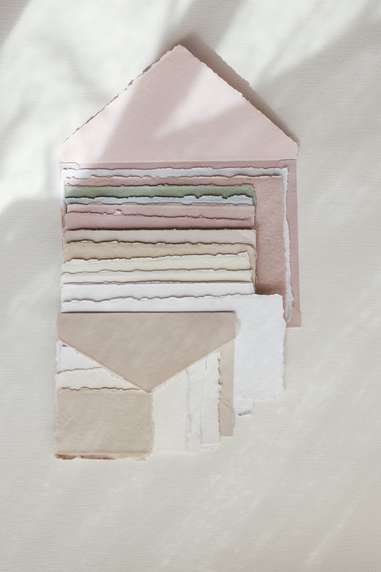 handmade paper sample pack with envelopes