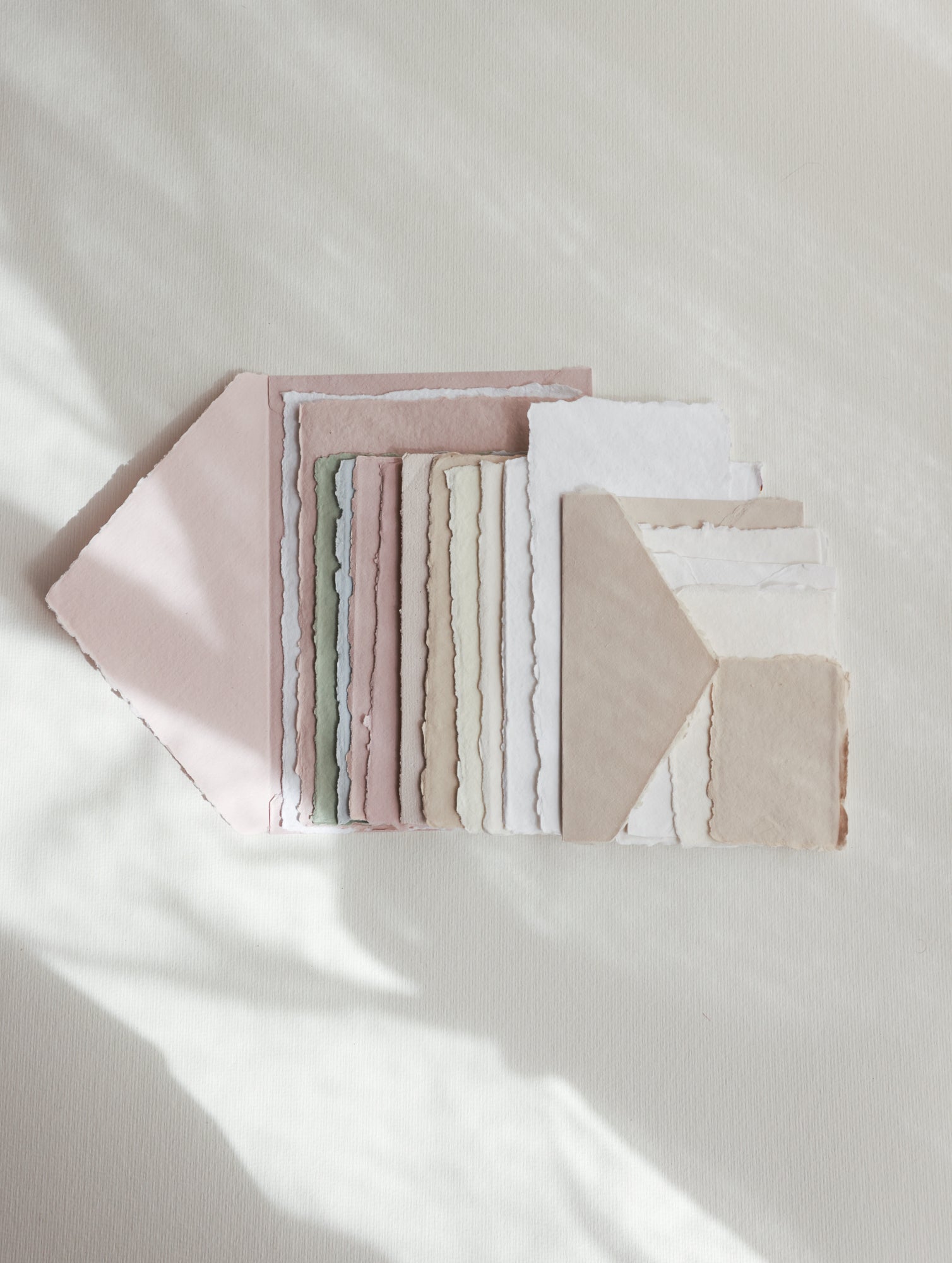Feathers And Stone Paper and Envelope Sample