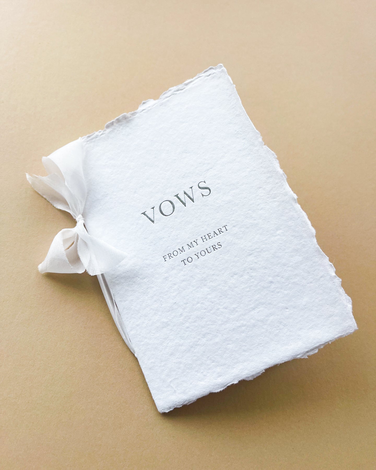 Silver or Gold Foil Pressed Vow Books