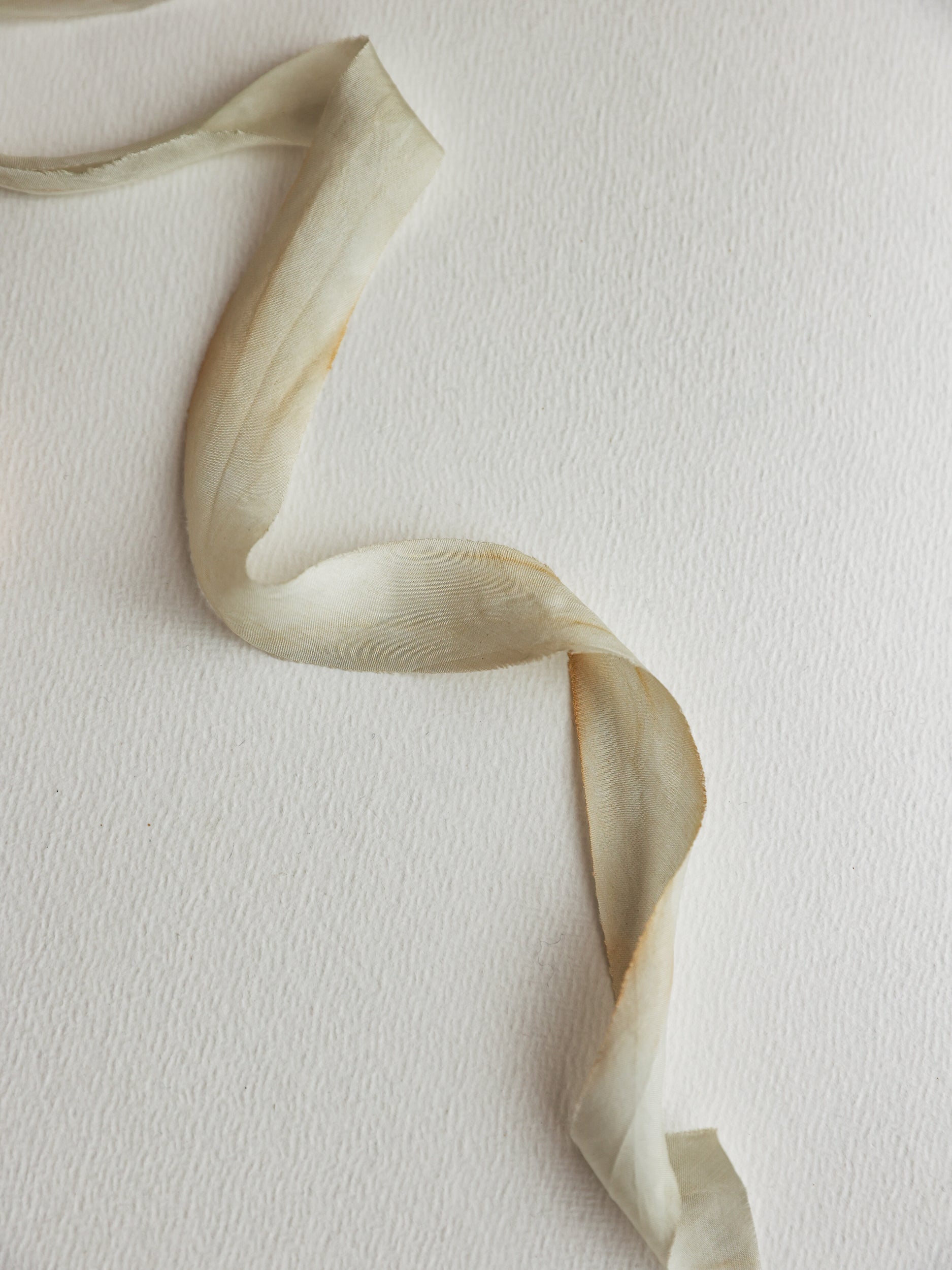 Blemished Pale Sage // Habotai Silk Ribbon