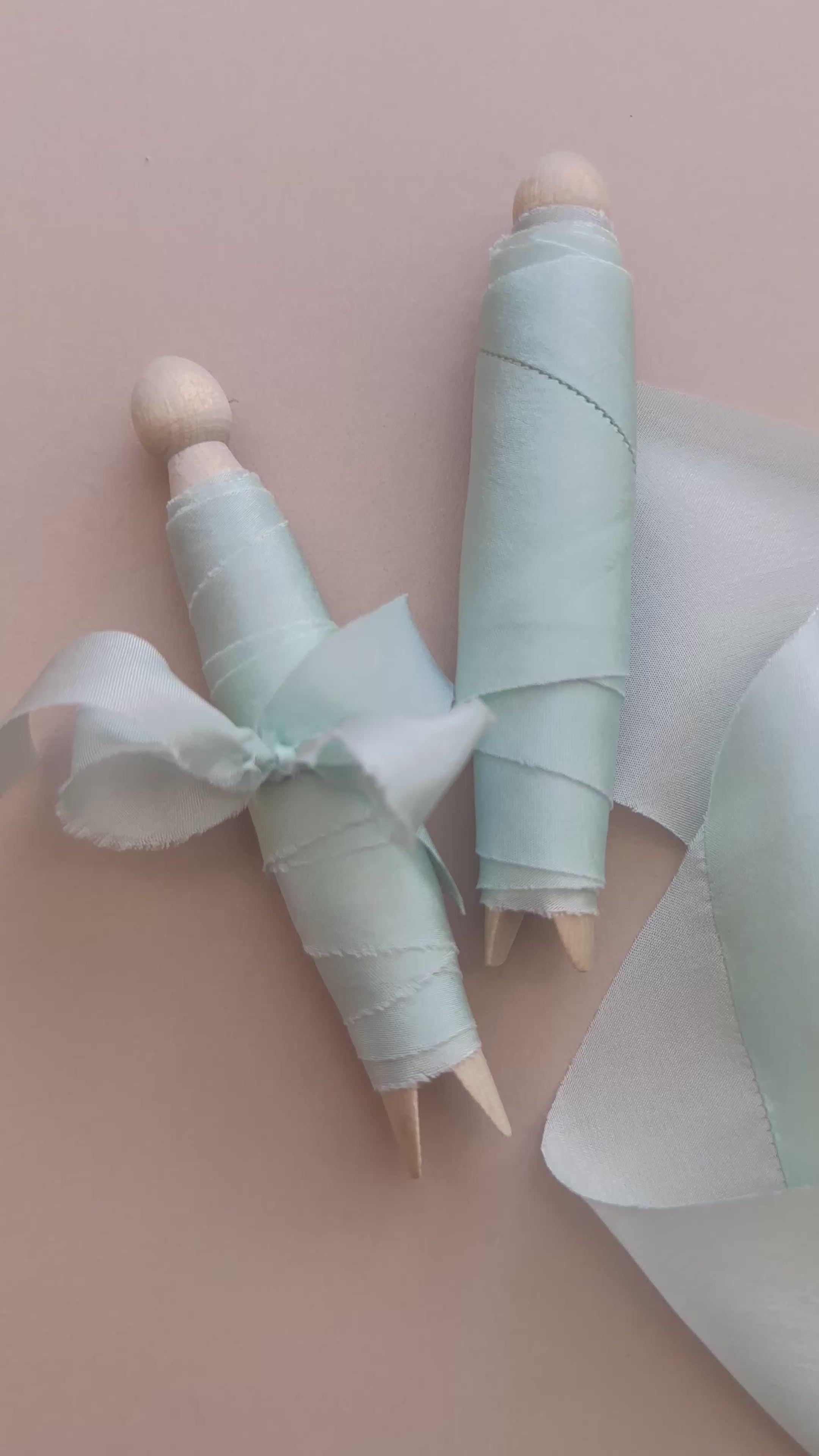 Light Mint Silk Ribbon