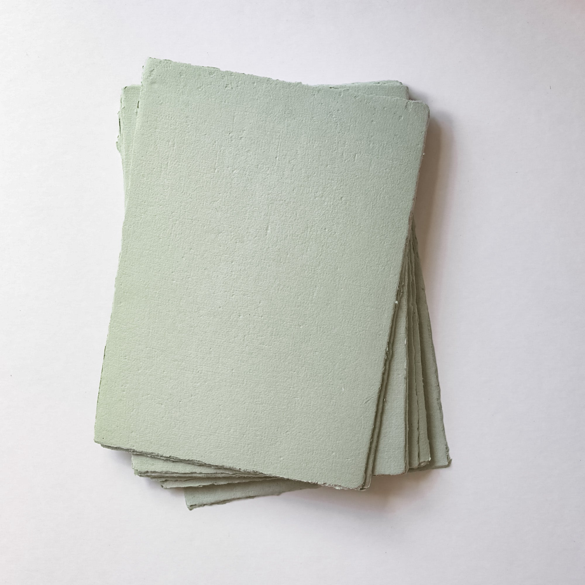 Sage handmade recycled paper