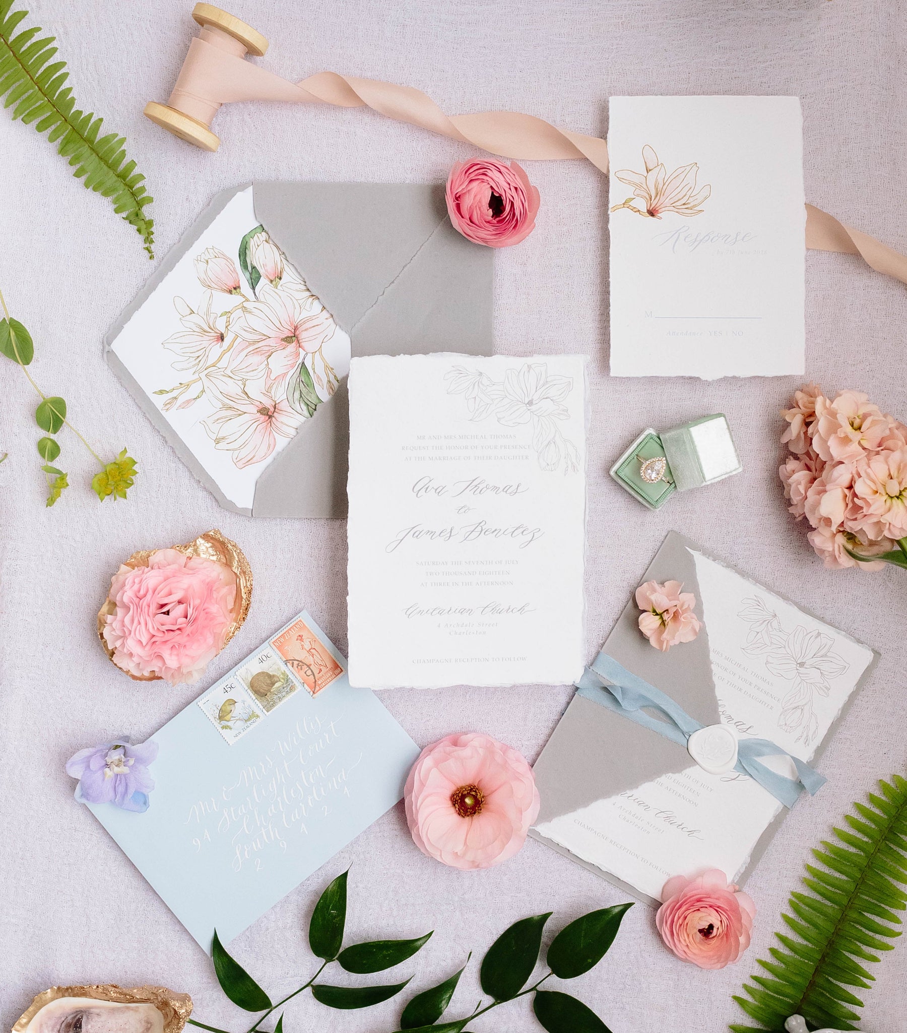 Vendor Feature | Inkberry Calligraphy - Feathers and Stone