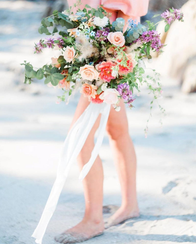 How long should my ribbon be on my bouquet?