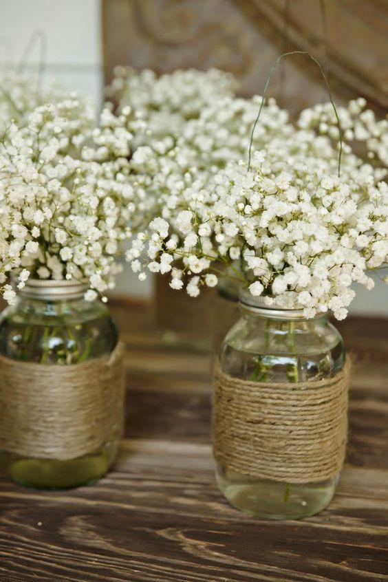 DIY Wedding Decor - Feathers and Stone