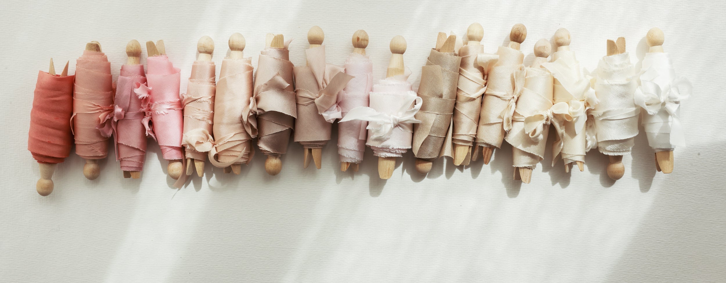 Plant Dyed Silk Ribbons