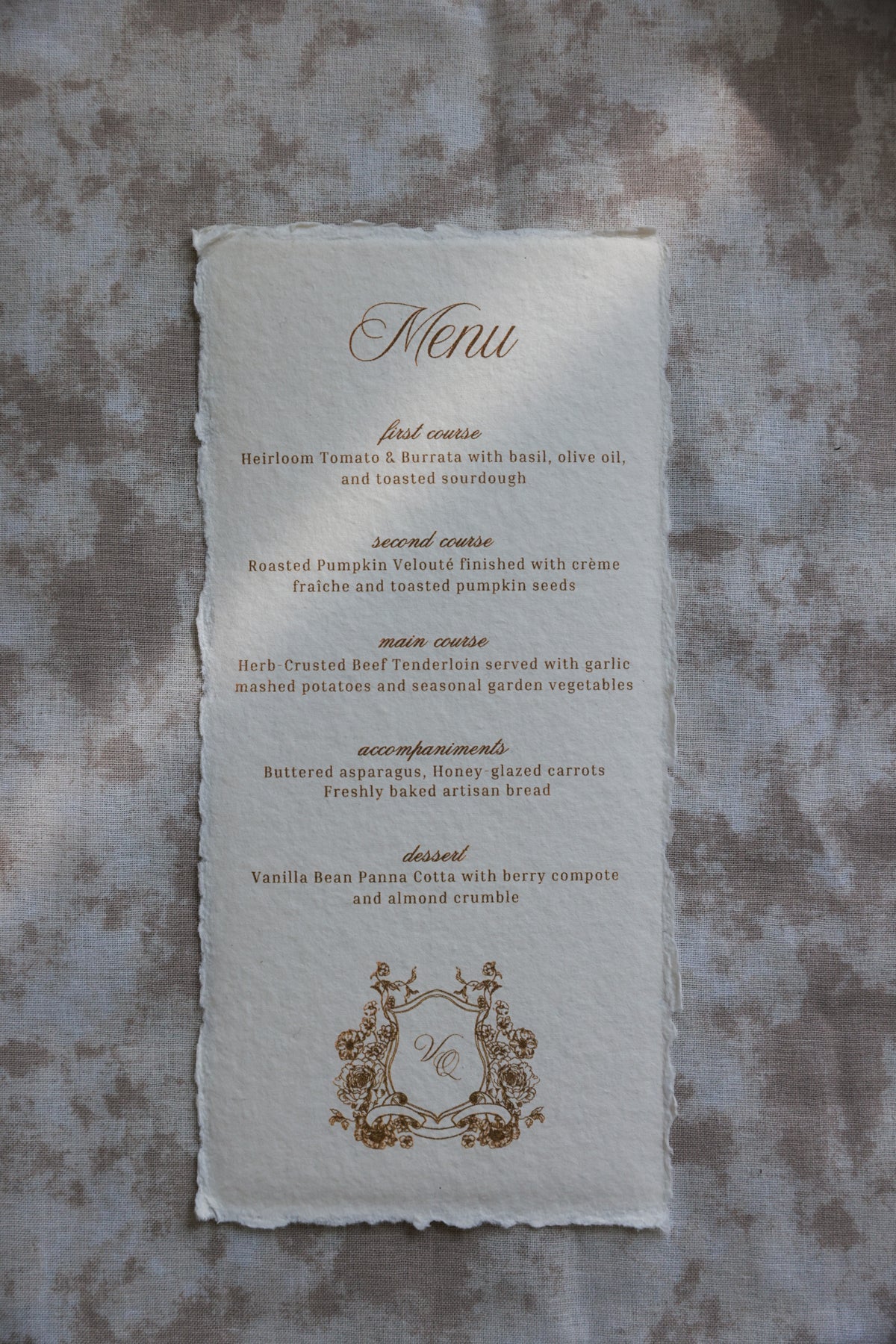 'Valentina' Handmade Paper Wedding Stationery Invitation