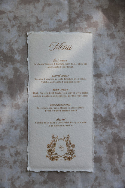 'Valentina' Handmade Paper Wedding Stationery Invitation