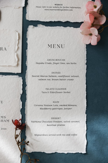 'Dakota' Handmade Paper Wedding Stationery Invitation