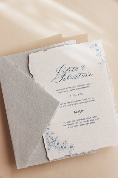 'Lolita' Calligraphy Typeface Wedding Invitation