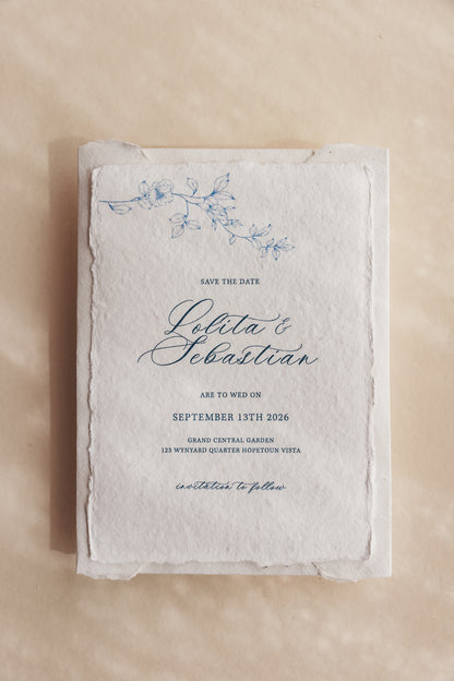 'Lolita' Calligraphy Typeface Wedding Invitation