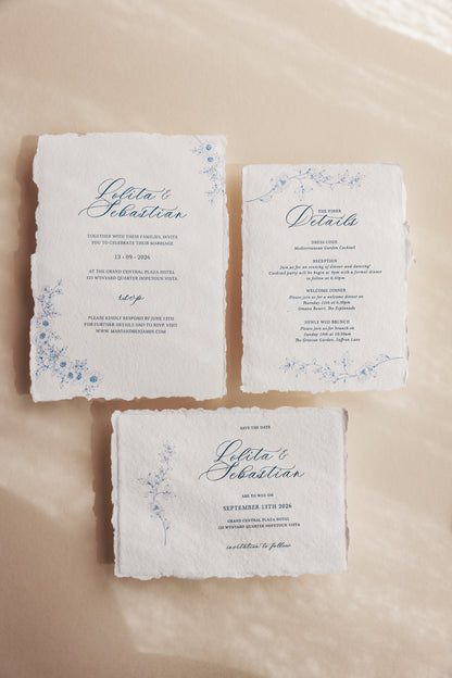 'Lolita' Calligraphy Typeface Wedding Invitation