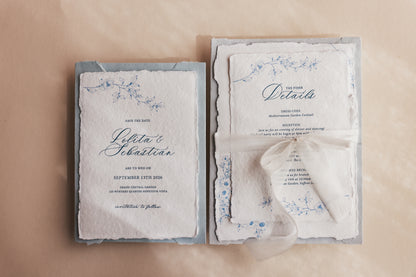 'Lolita' Calligraphy Typeface Wedding Invitation