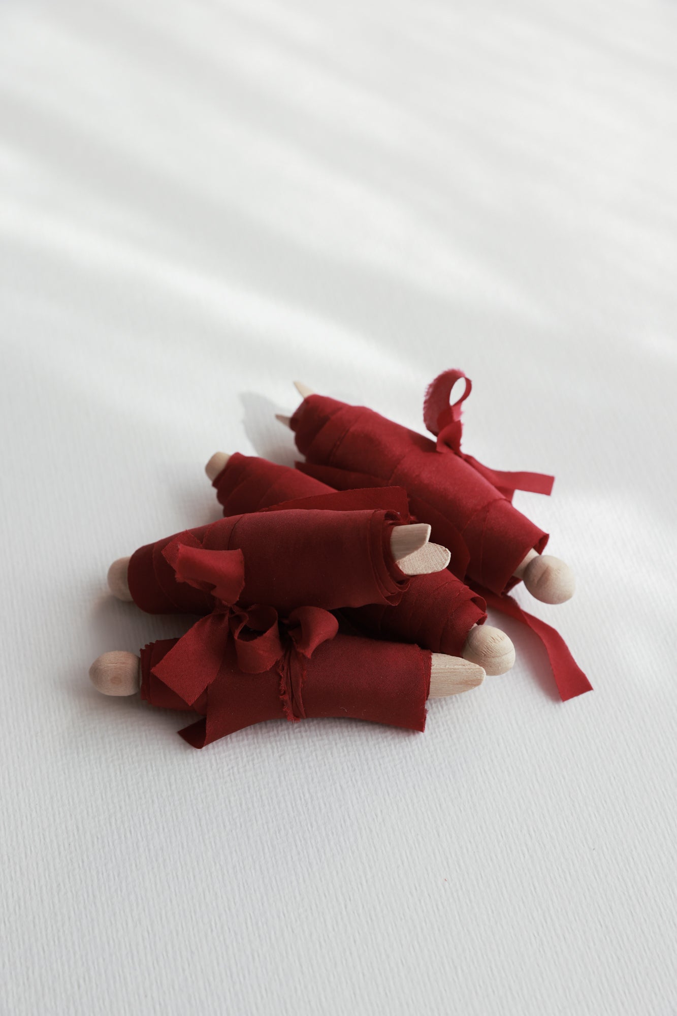 Cherry Red • Habotai Silk Ribbon