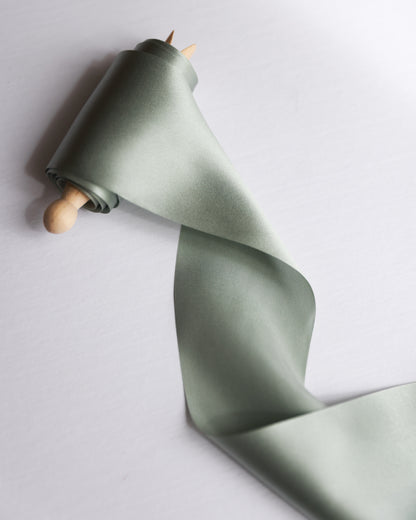 Sage • Satin Silk Ribbon