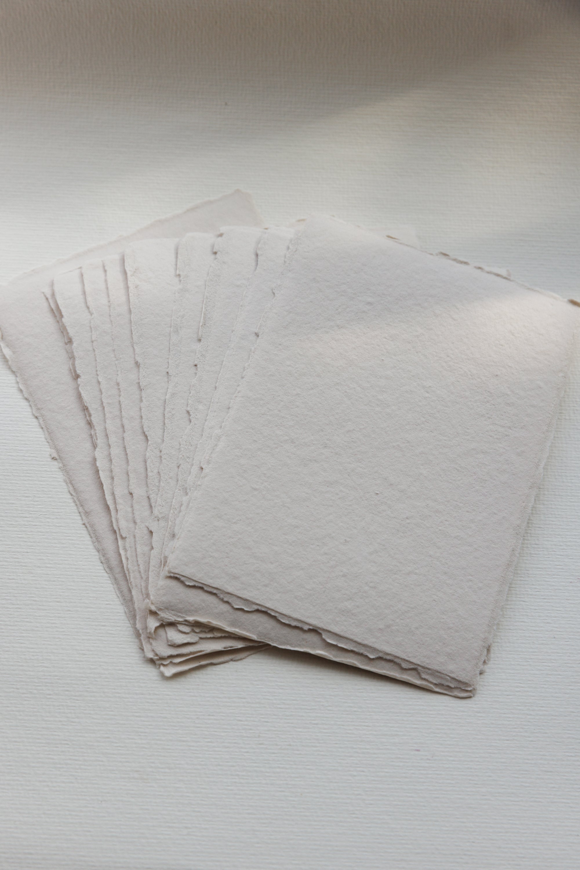 Sand Handmade Cotton Rag Deckle Edge Paper | Feathers and Stone