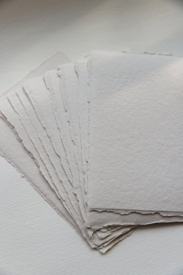 Handmade Cotton Rag Deckled Edge Paper | Wedding Stationery – Feathers ...