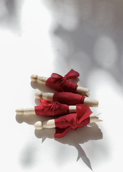 Cherry Red • Habotai Silk Ribbon