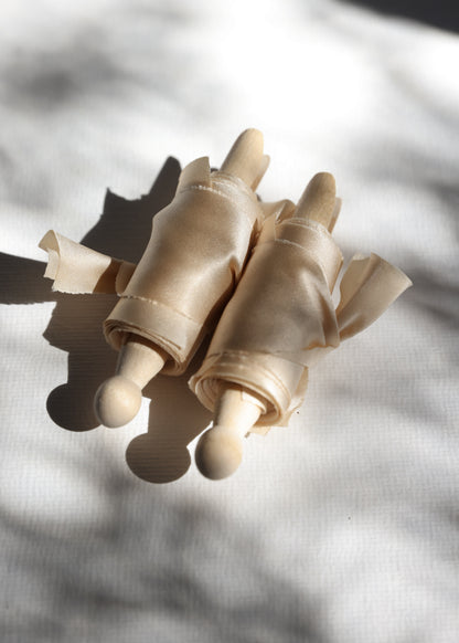 Champagne • Satin Silk Ribbon