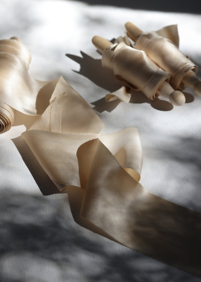 Champagne • Satin Silk Ribbon