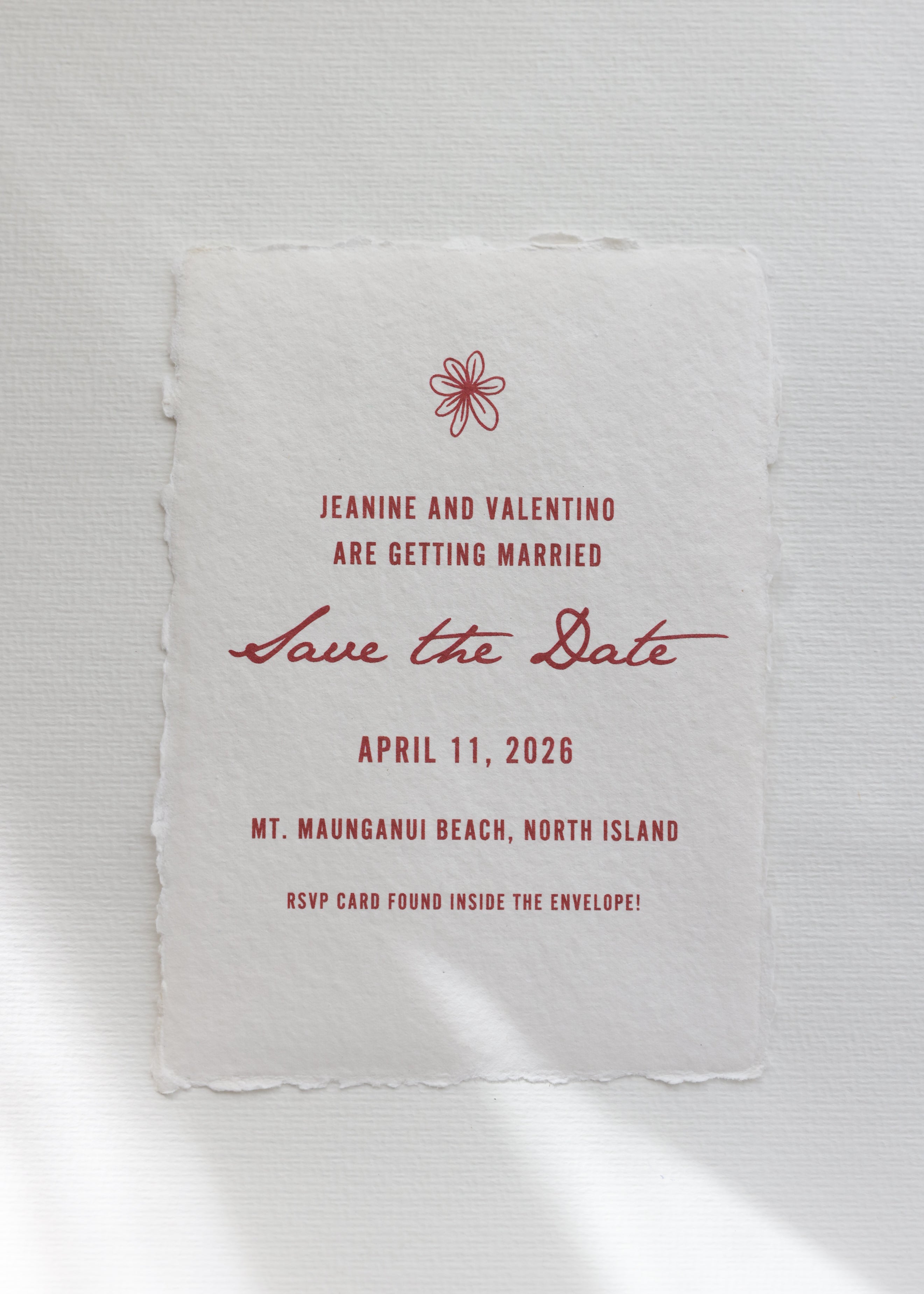'Jeanine' Calligraphy Style Wedding Invitation