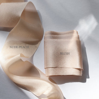 Nude Peach • Habotai Silk Ribbon