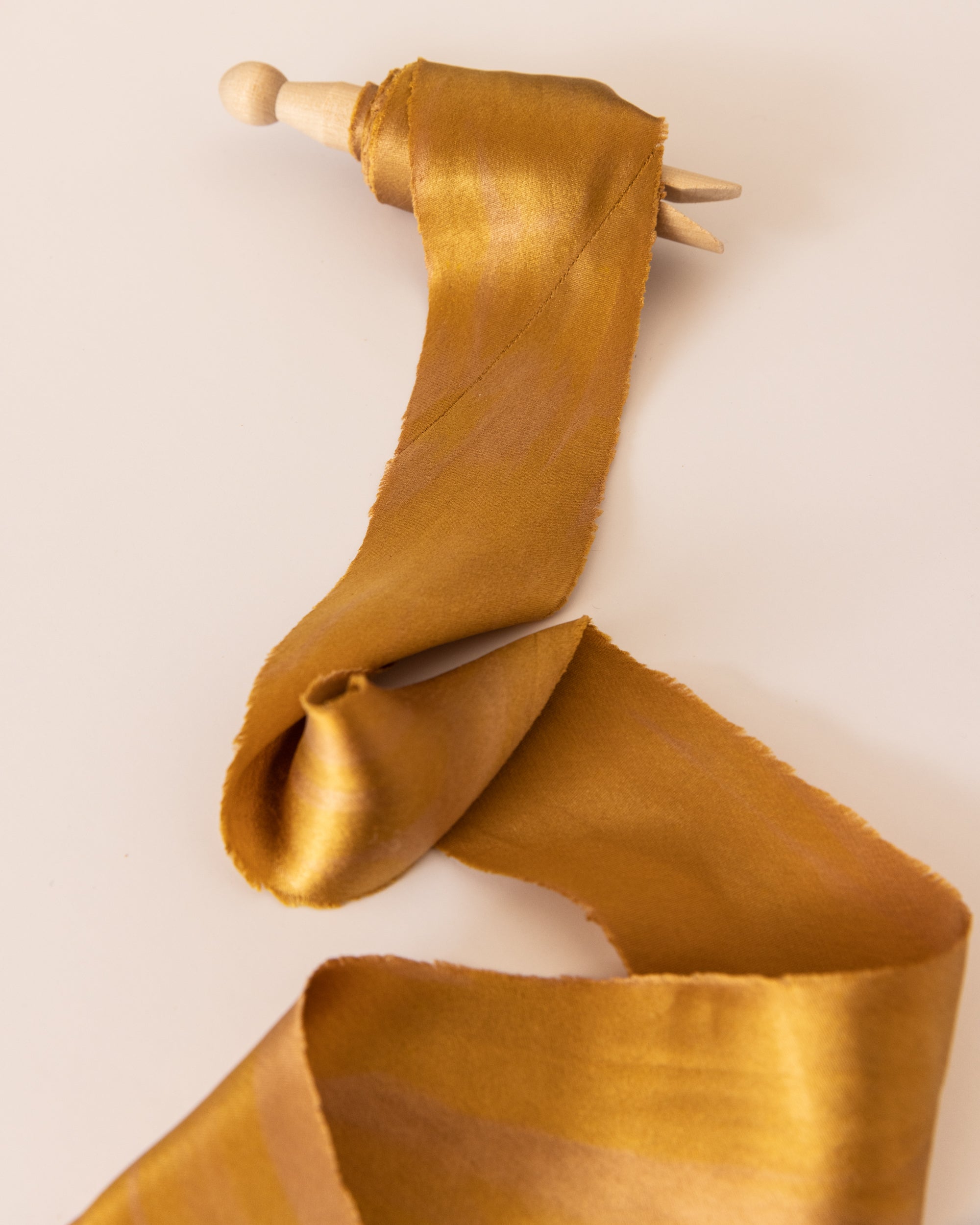 Gold Satin Silk Ribbon