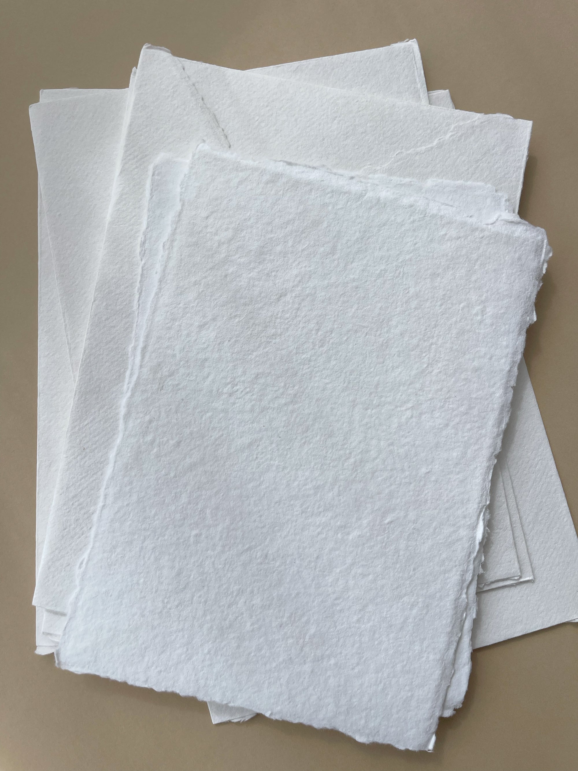 White Deckle Edge Cotton Rag Envelopes
