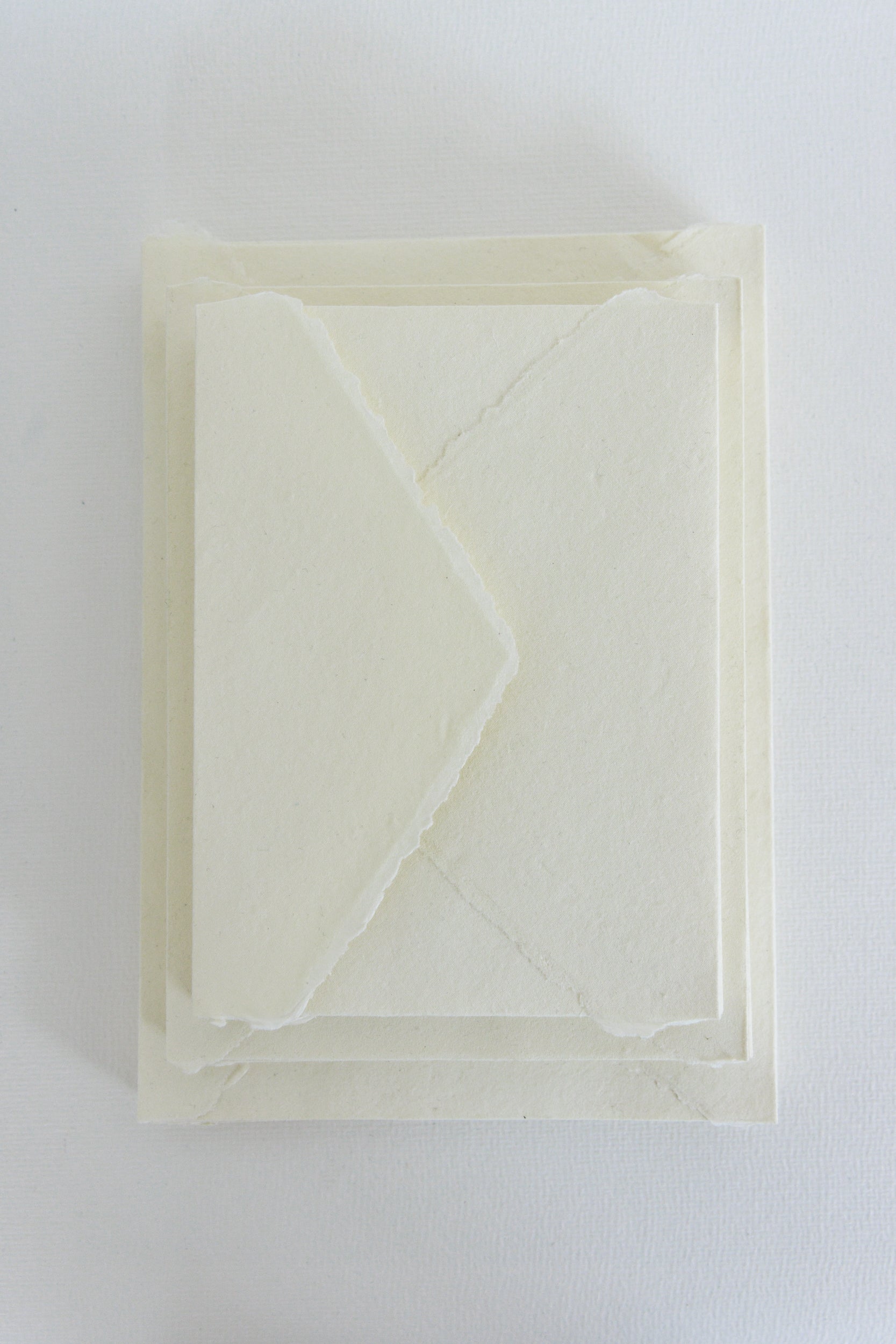 Cream Deckle Edge Handmade Cotton Rag Envelopes