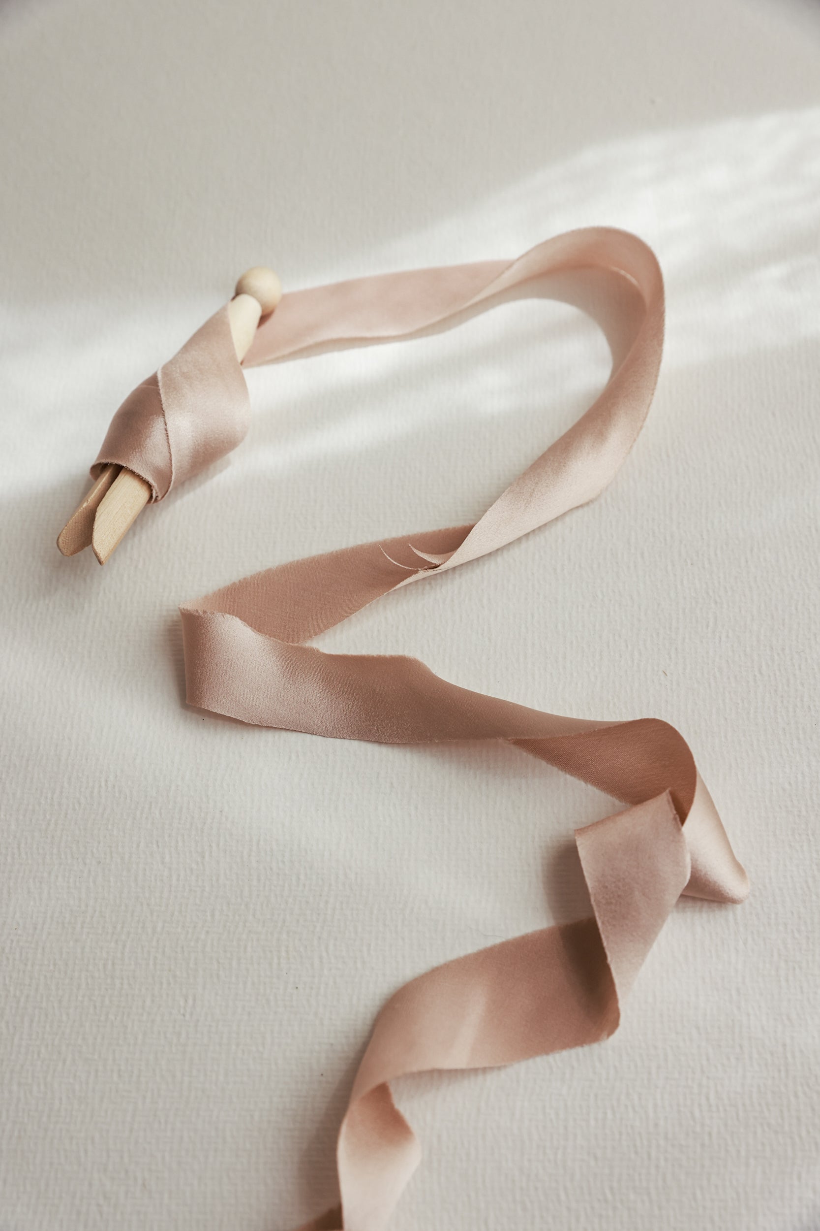 Dusty Blush Satin Silk Ribbon