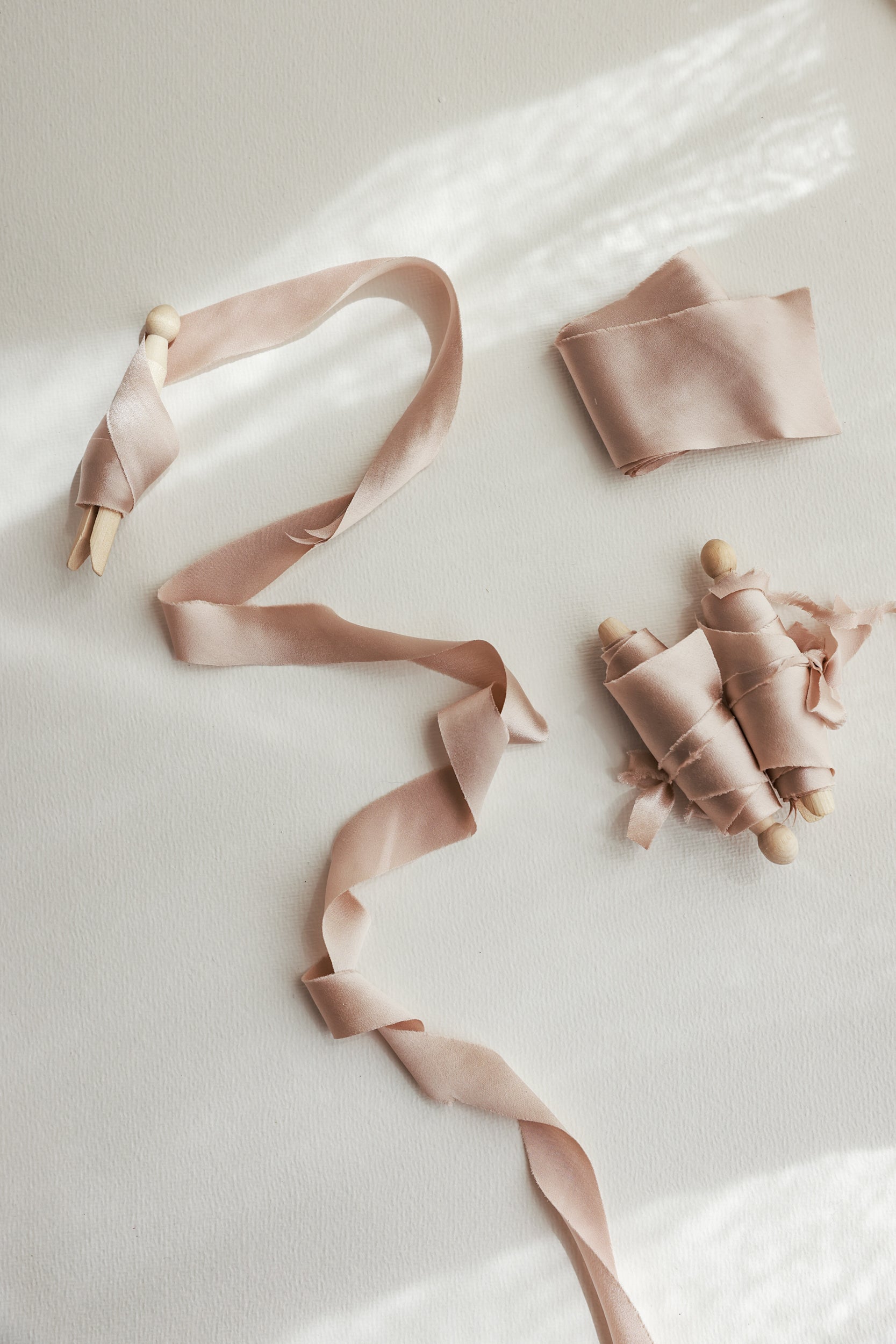 Dusty Blush Satin Silk Ribbon