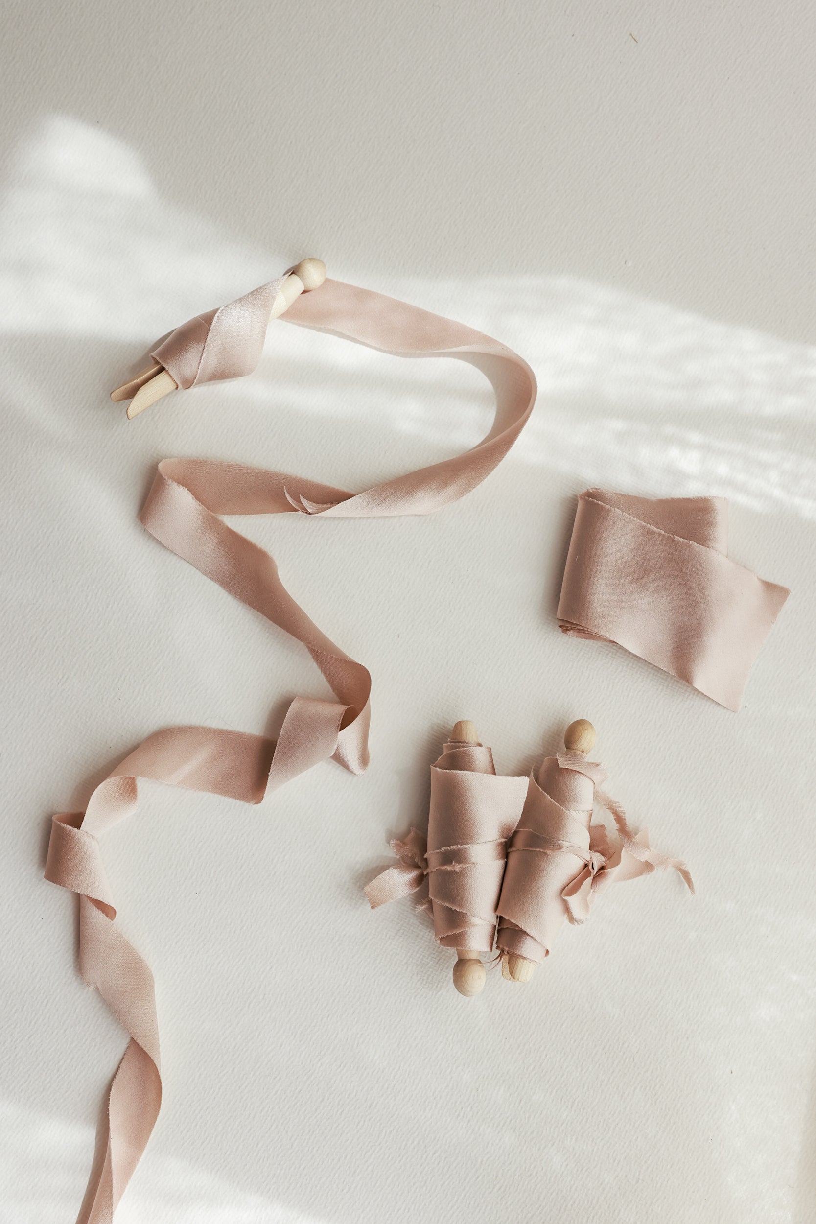 Dusty Blush Satin Silk Ribbon