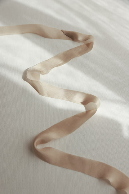 Beige • Habotai Silk Ribbon