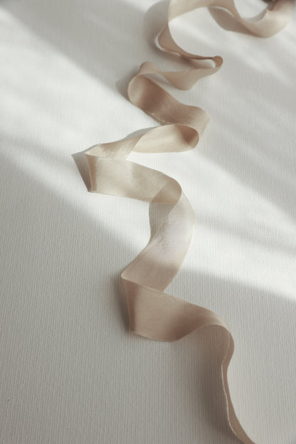 Beige • Habotai Silk Ribbon