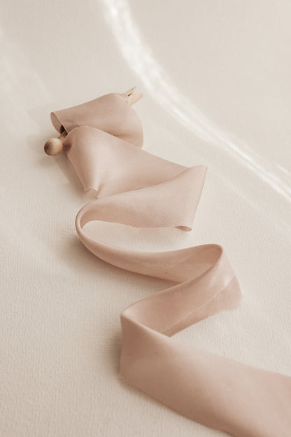 Dusty Blush • Habotai Silk Ribbon