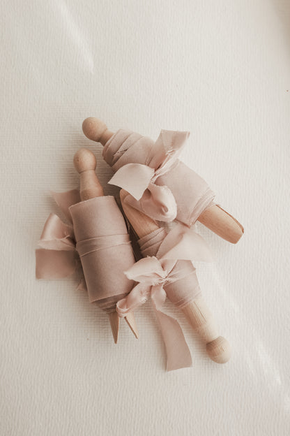 Dusty Blush • Habotai Silk Ribbon