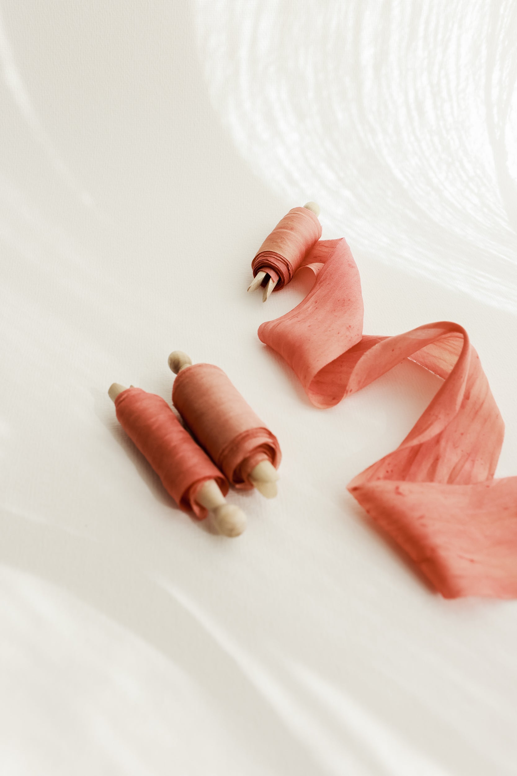 Coral • Habotai Silk Ribbon