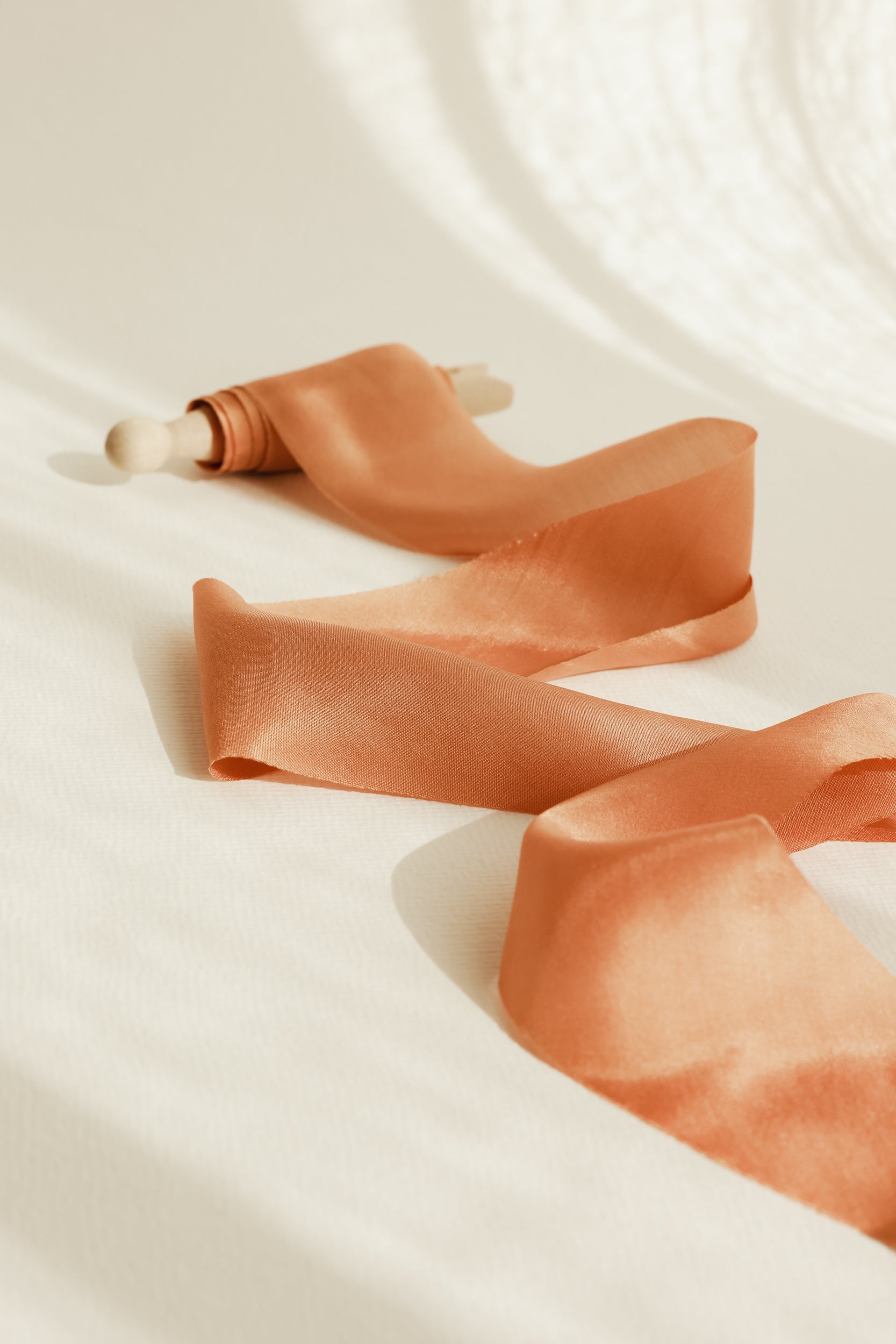 Orange Tangerine Silk Ribbon