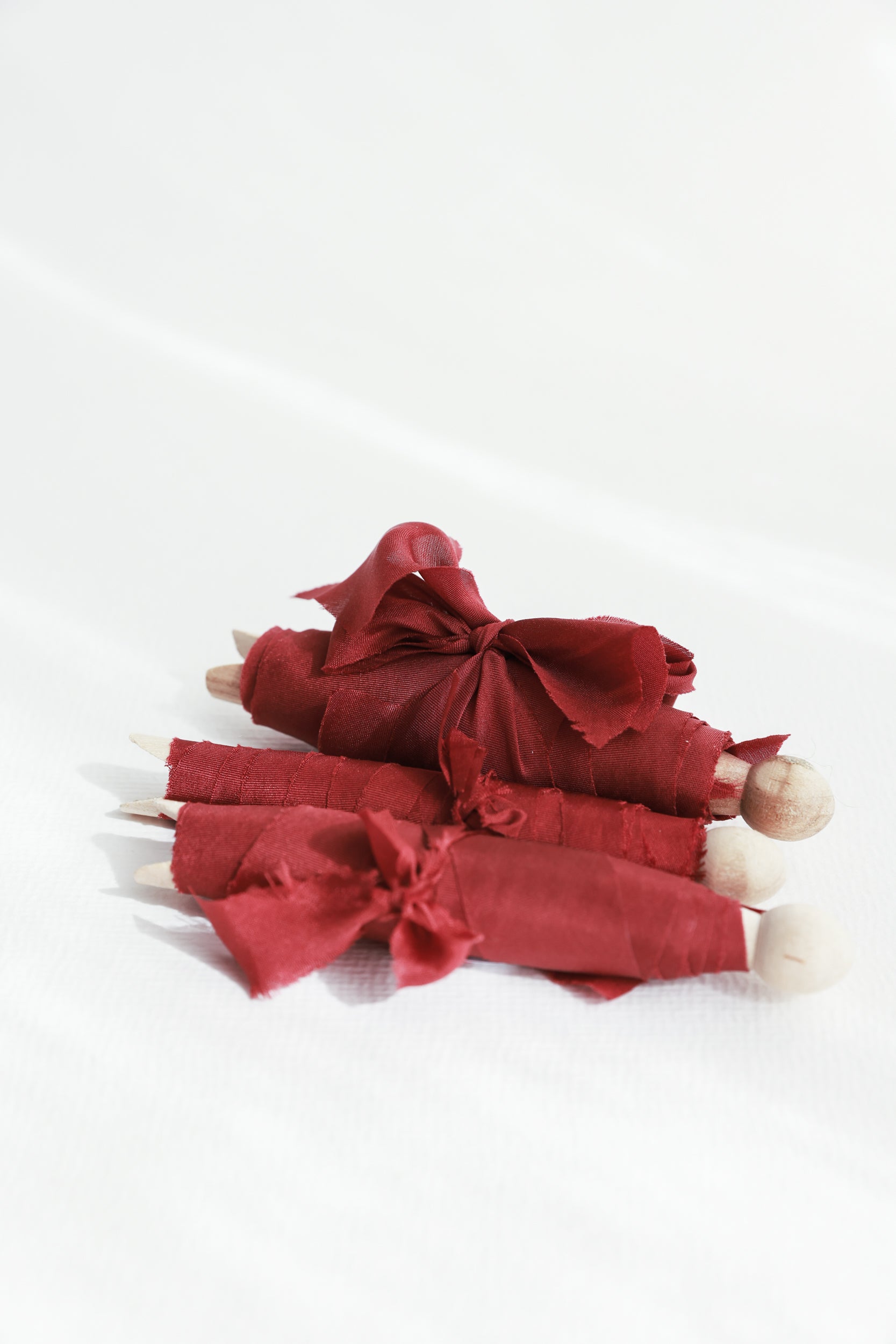 Deep Burgundy Silk Ribbon