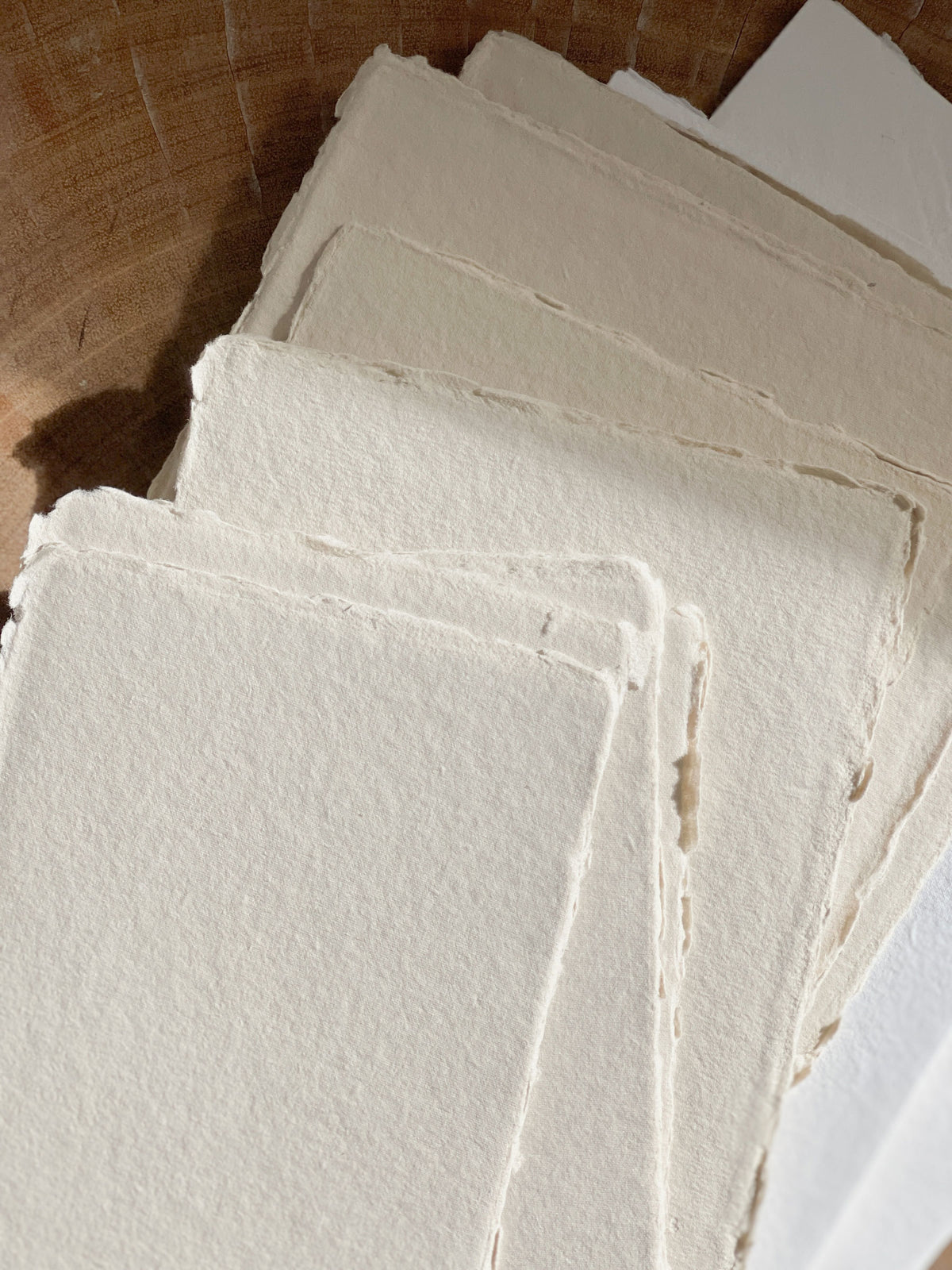 Feather Rag Deckle Edge Handmade Cotton Rag Paper | Feathers and Stone