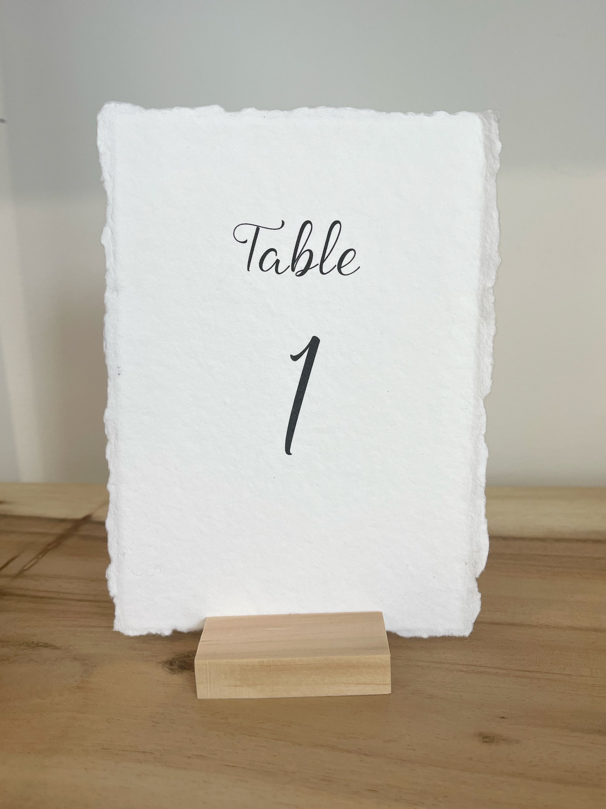 Table Numbers