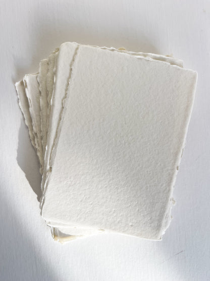 Ivory colour handmade cotton rag paper