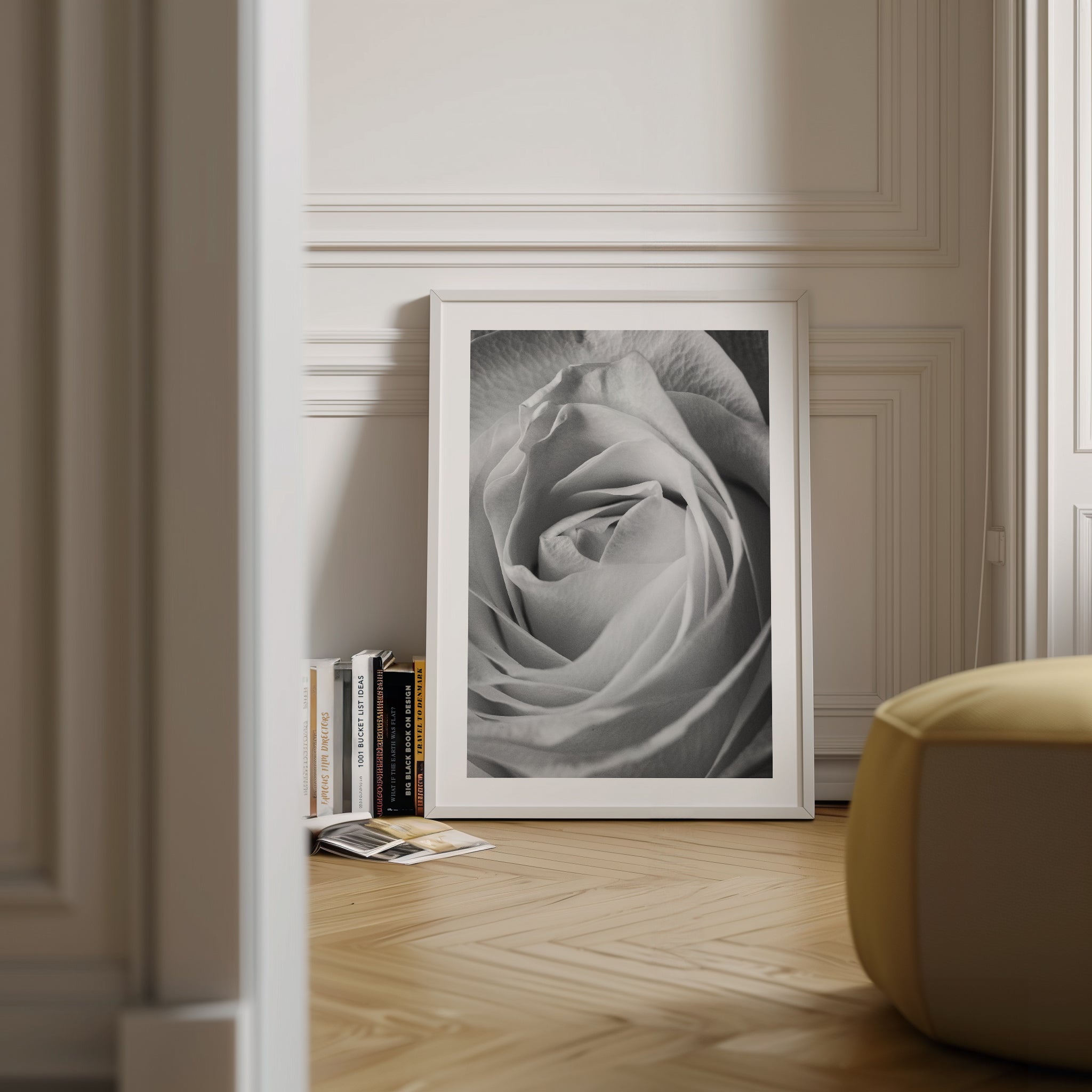 New Beginnings • Rose Black and White Fine Art Print