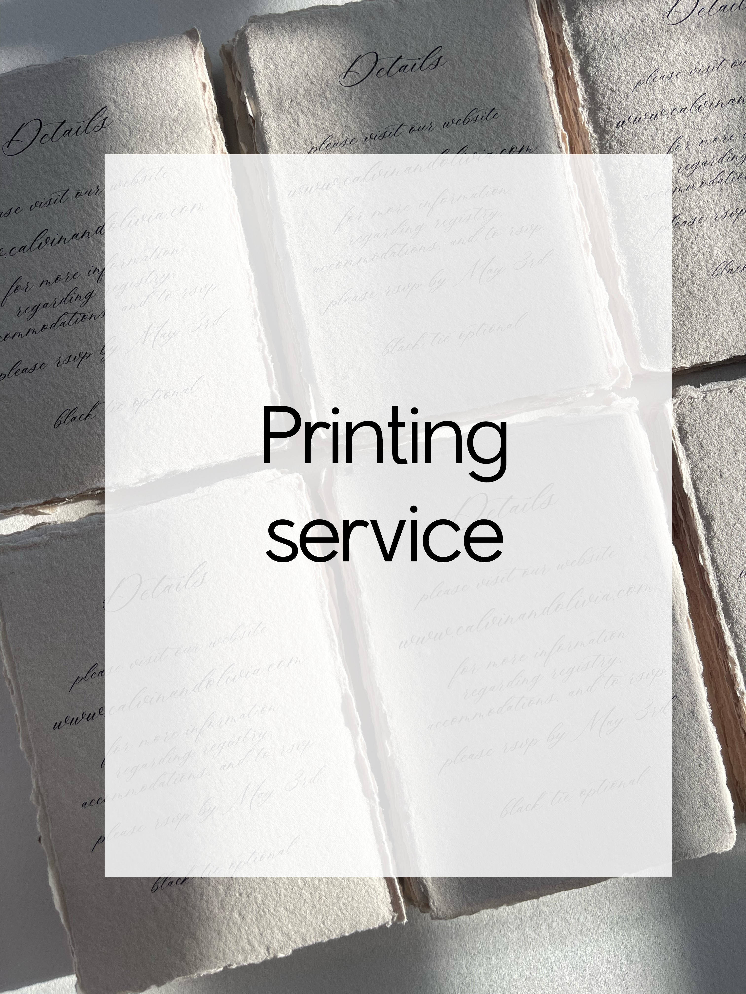 Printing Services