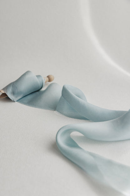 Baby Blue Silk Ribbon